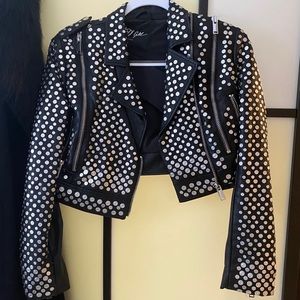 Rare Nasty Gal jacket Living After Midnight